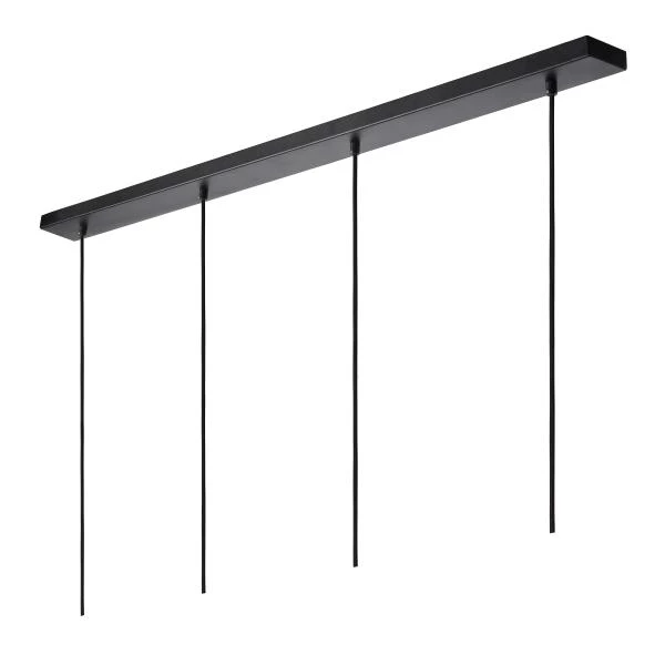 Lucide GIPSY - Pendant light - 4xE27 - Black - detail 1